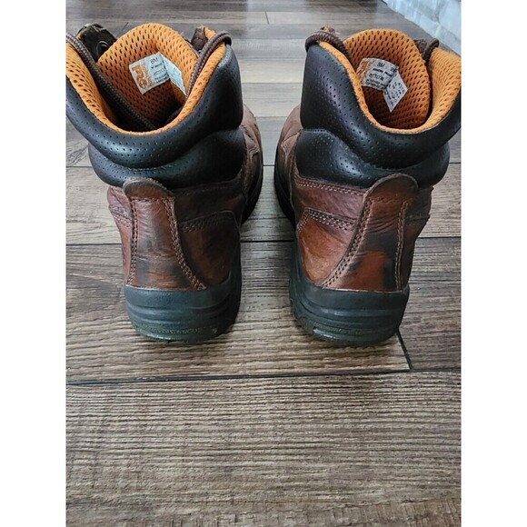 Timberland Pro Titan Brown Leather Safety Toe Work Boots Womens 8 M 26388 - Picture 3 of 10
